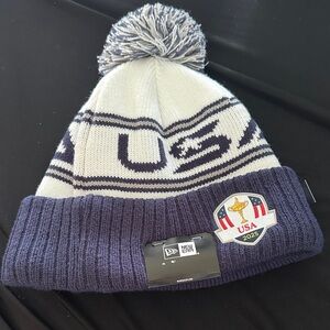 New Era USA Beanie - Navy and white -official 2025 Ryder cup team USA🇺🇸